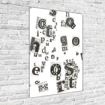 Bild auf Acrylglas vertikal Leserbriefe aus einer Zeitung