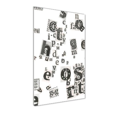 Bild auf Acrylglas vertikal Leserbriefe aus einer Zeitung