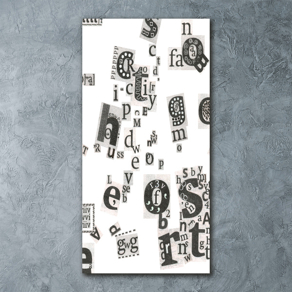 Bild auf Acrylglas vertikal Leserbriefe aus einer Zeitung