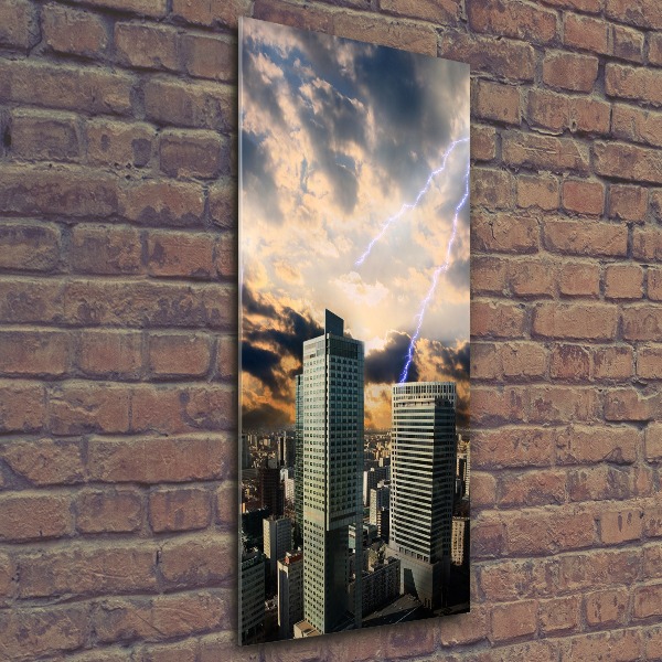 Plexiglasbilder vertikal Sturm über Warschau