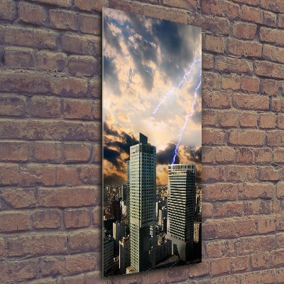 Plexiglasbilder vertikal Sturm über Warschau
