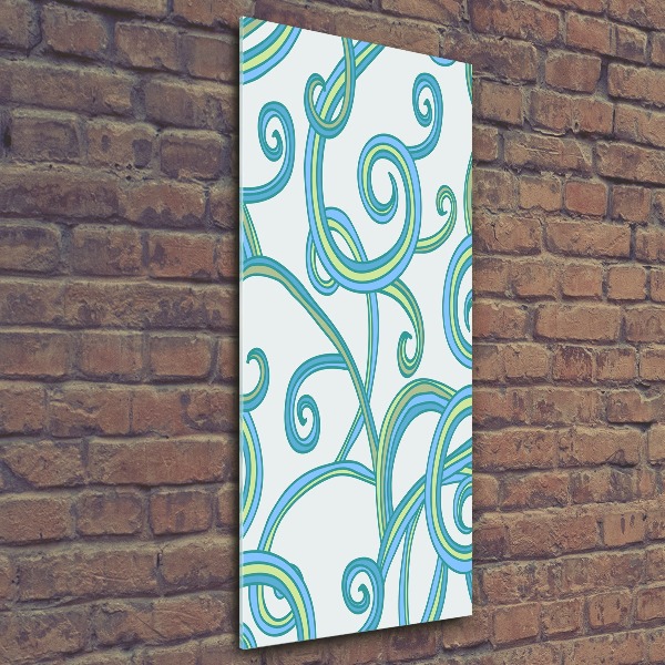 Bild auf Acrylglas vertikal Abstrakte Spiralen