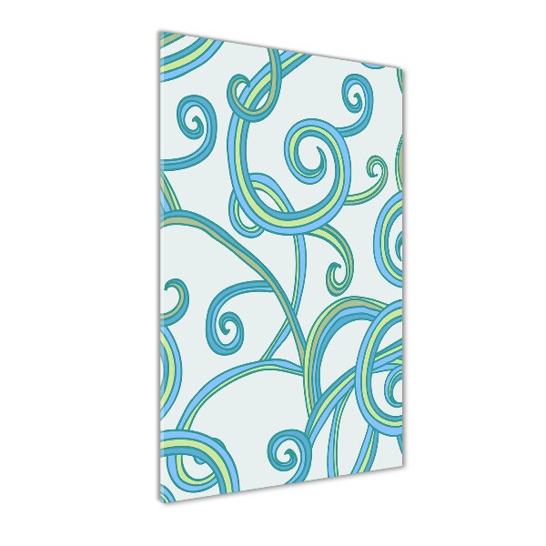 Bild auf Acrylglas vertikal Abstrakte Spiralen