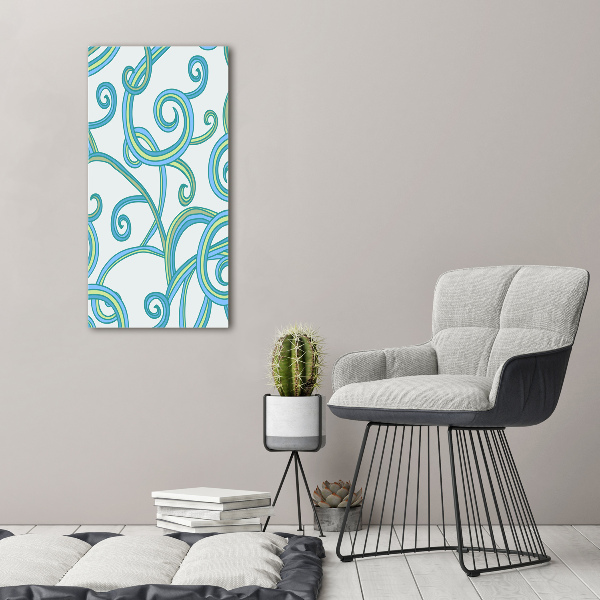Bild auf Acrylglas vertikal Abstrakte Spiralen