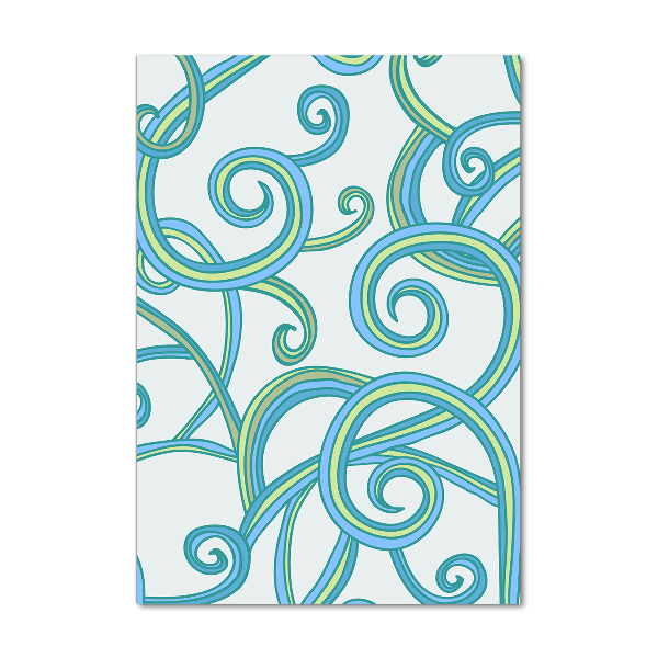 Bild auf Acrylglas vertikal Abstrakte Spiralen