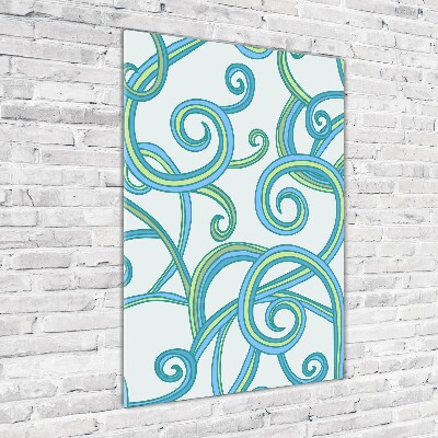 Bild auf Acrylglas vertikal Abstrakte Spiralen