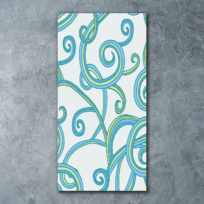 Bild auf Acrylglas vertikal Abstrakte Spiralen