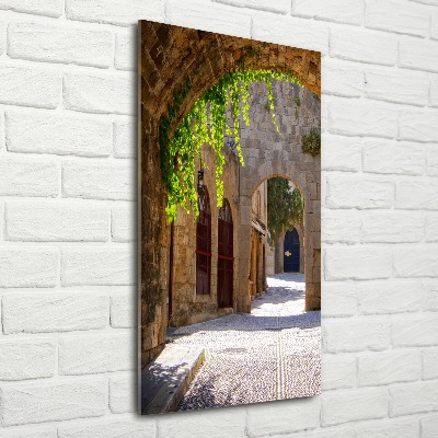 Bild auf Acrylglas vertikal Charmante Straßen