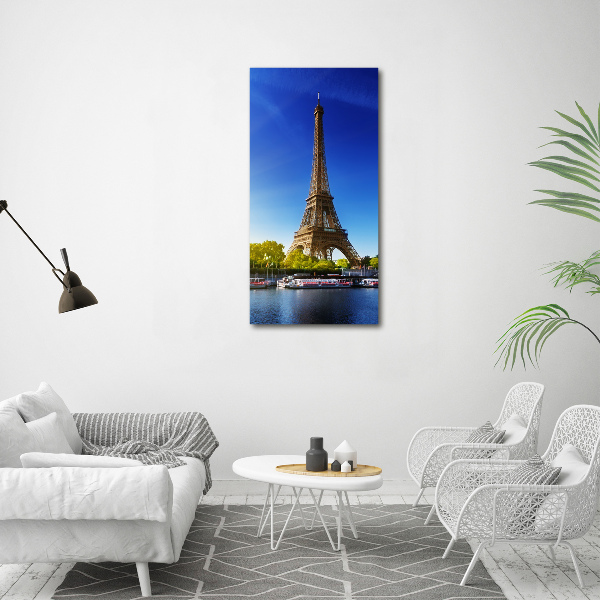 Modernes Acrylbild vertikal Eiffelturm Paris
