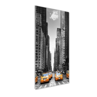 Acrylbild vertikal New Yorker Taxis