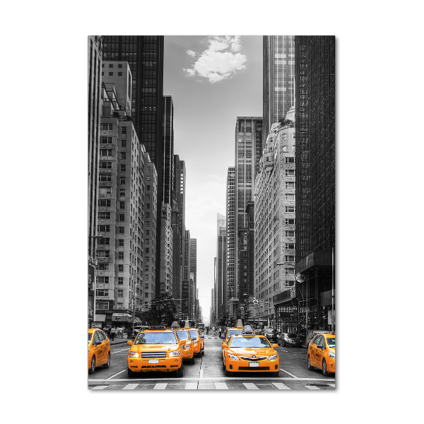 Acrylbild vertikal New Yorker Taxis