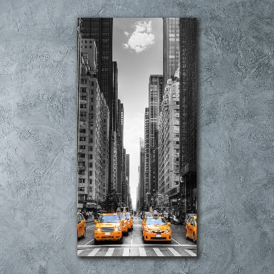 Acrylbild vertikal New Yorker Taxis