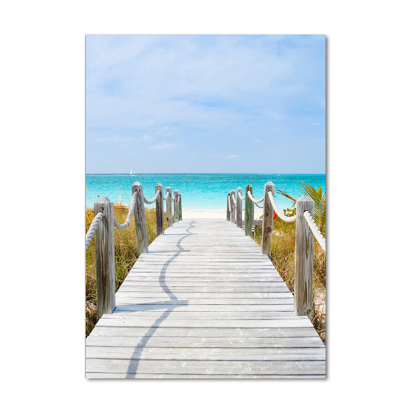 Plexiglasbilder vertikal Weg zum Strand