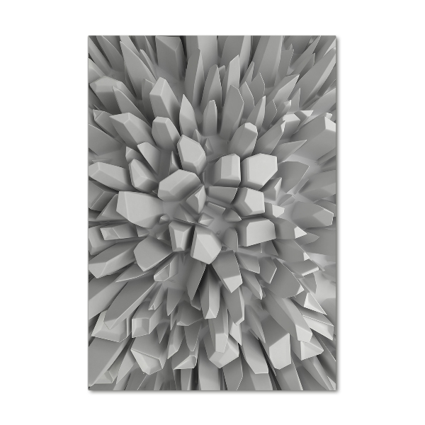 Modernes Acrylbild vertikal 3D-Abstraktion