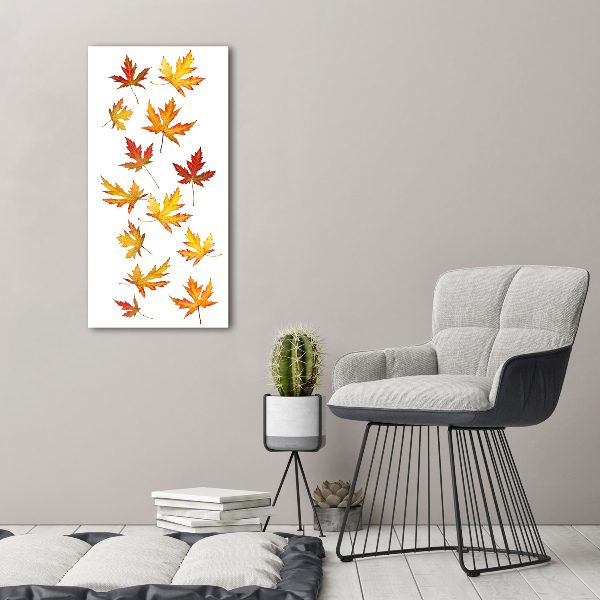 Bild auf Acrylglas vertikal Herbstblätter