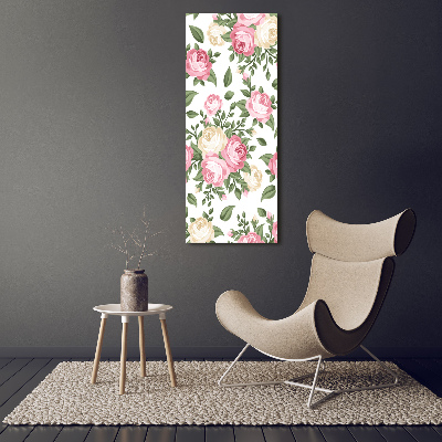 Bild auf Acrylglas vertikal Rosen