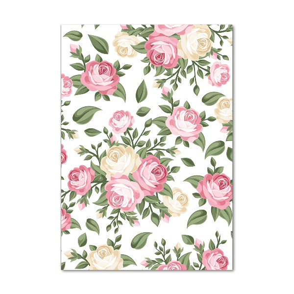 Bild auf Acrylglas vertikal Rosen