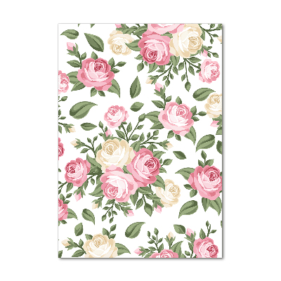 Bild auf Acrylglas vertikal Rosen