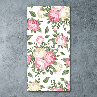 Bild auf Acrylglas vertikal Rosen