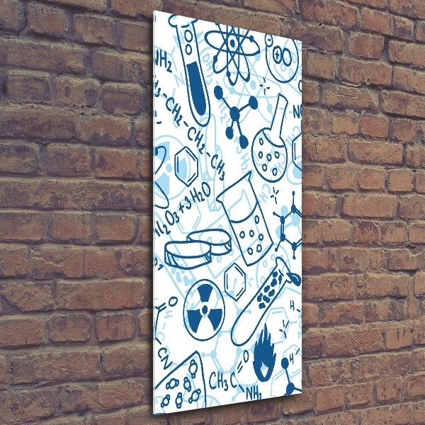 Plexiglasbilder vertikal Hintergrund in Chemie