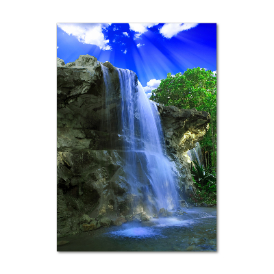 Plexiglasbilder vertikal Wasserfall