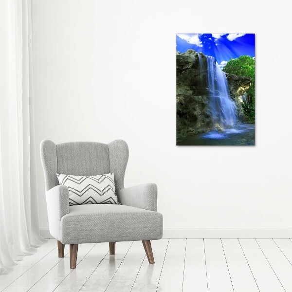 Plexiglasbilder vertikal Wasserfall