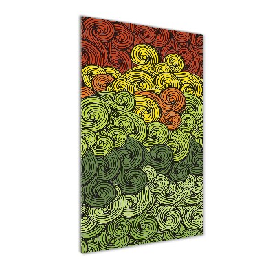 Acrylbild vertikal Bunte Wellen