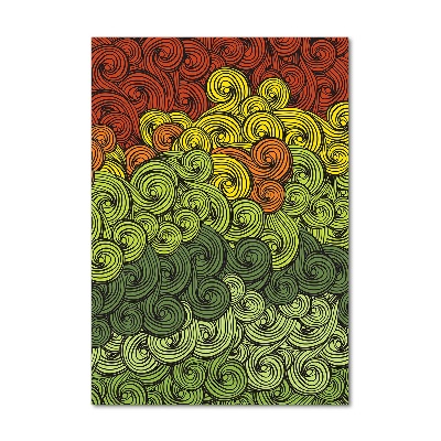 Acrylbild vertikal Bunte Wellen