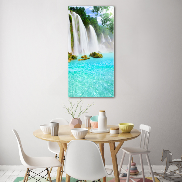Bild auf Acrylglas vertikal Wasserfall