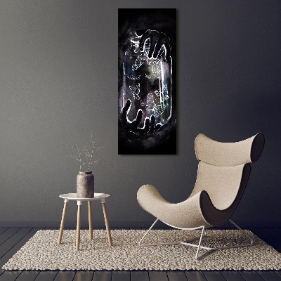 Bild auf Acrylglas vertikal Schmetterlinge im Glas