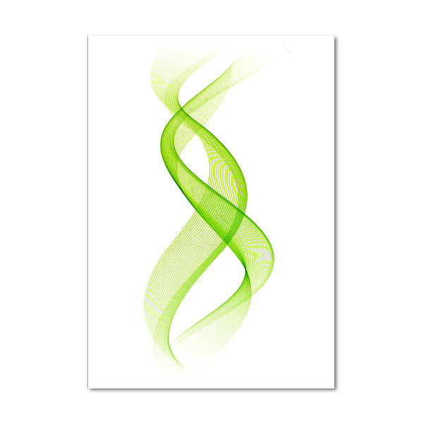 Acrylbild vertikal Bunte Wellen