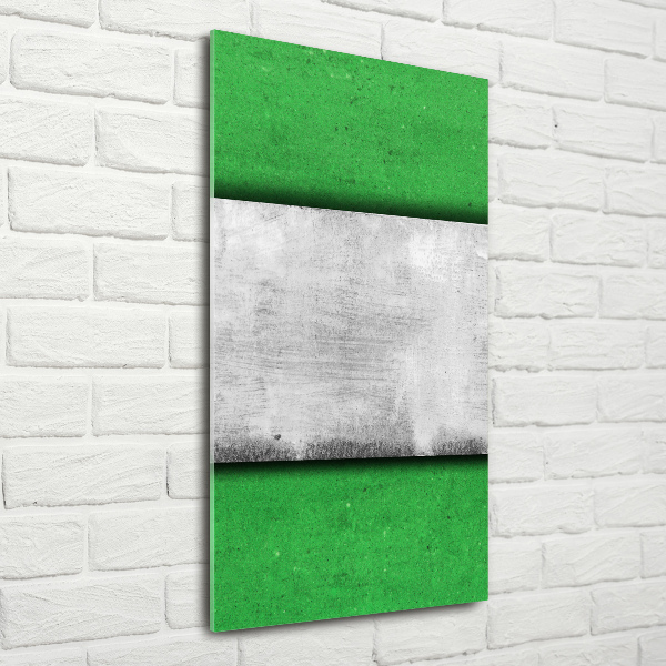 Bild auf Acrylglas vertikal Grüne Wand