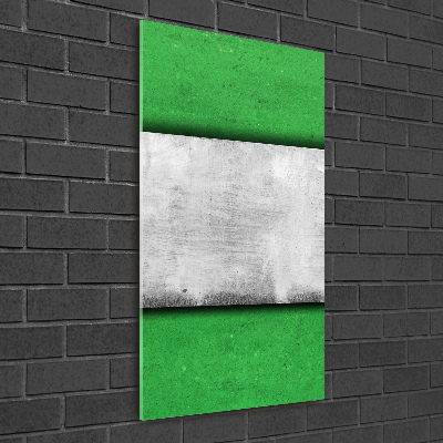Bild auf Acrylglas vertikal Grüne Wand