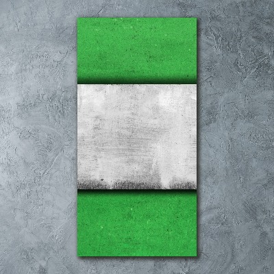 Bild auf Acrylglas vertikal Grüne Wand