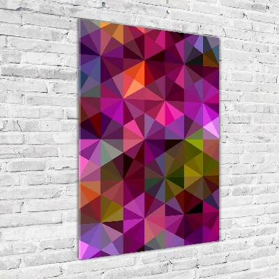 Modernes Acrylbild vertikal Abstrakte Wellen