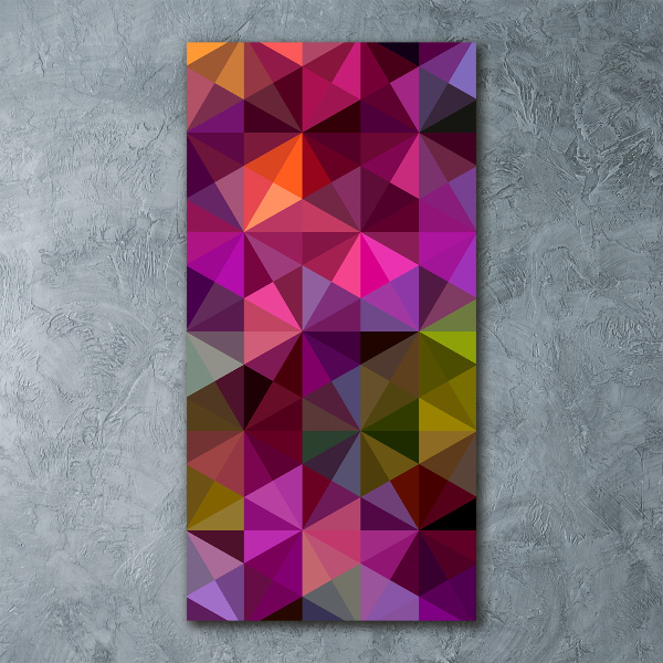 Modernes Acrylbild vertikal Abstrakte Wellen