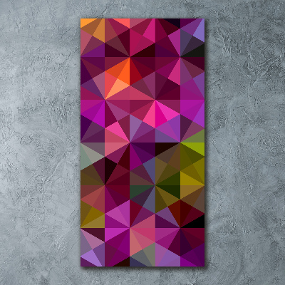 Modernes Acrylbild vertikal Abstrakte Wellen