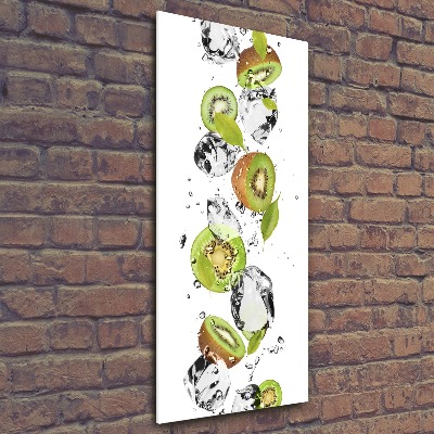 Plexiglasbilder vertikal Kiwi und Wasser