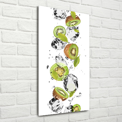 Plexiglasbilder vertikal Kiwi und Wasser