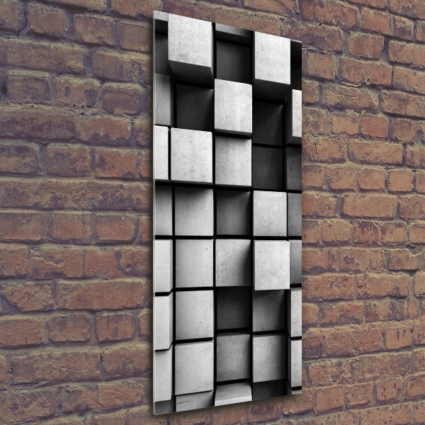 Acrylbild vertikal Abstraktion