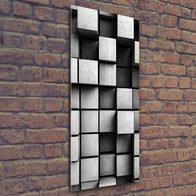 Acrylbild vertikal Abstraktion