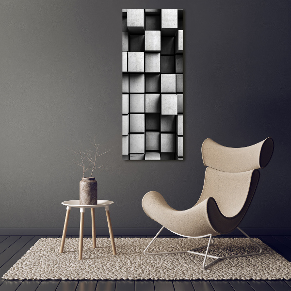 Acrylbild vertikal Abstraktion