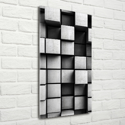 Acrylbild vertikal Abstraktion