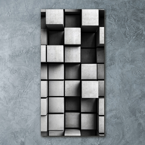 Acrylbild vertikal Abstraktion