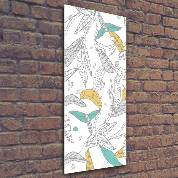 Plexiglasbilder vertikal Bunte Blätter