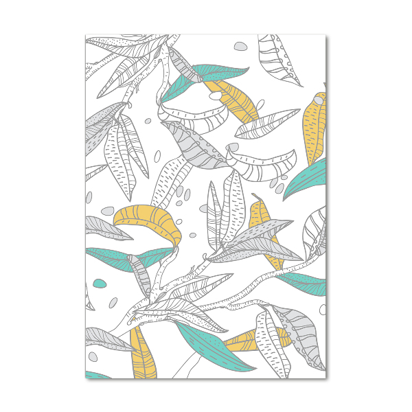 Plexiglasbilder vertikal Bunte Blätter