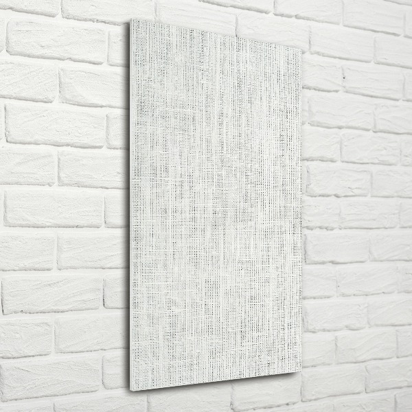 Plexiglasbilder vertikal Weißes Leinen