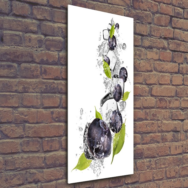 Bild auf Acrylglas vertikal Beeren und Eis