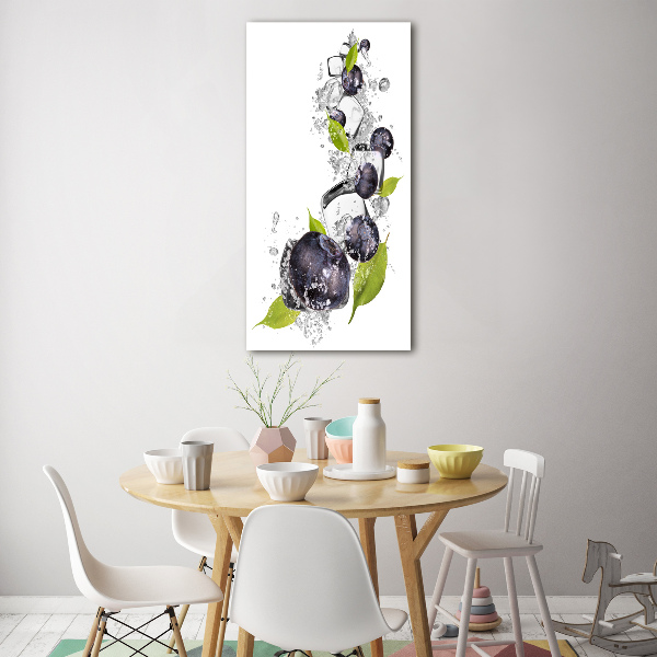 Bild auf Acrylglas vertikal Beeren und Eis