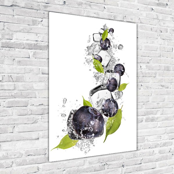 Bild auf Acrylglas vertikal Beeren und Eis